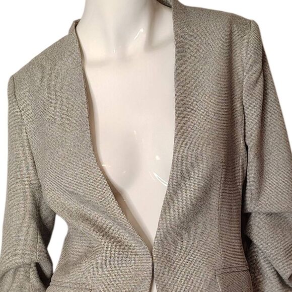 H&M Light Gray Women's Blazer Size Xsmall 3/4 Scrunch Sleeve - Picture 7 of 16